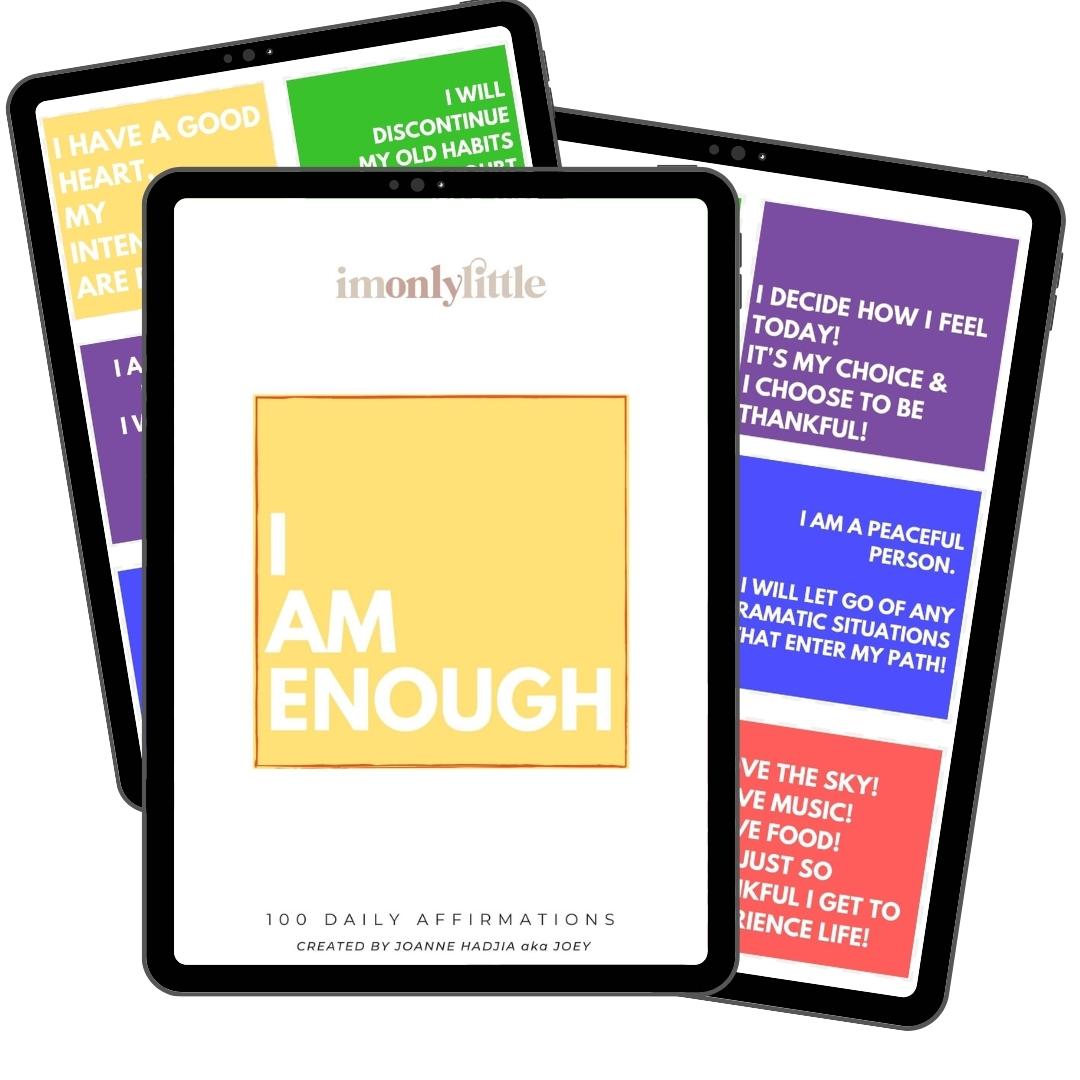 100 Bright Daily Affirmation Cards - PDF Downloads by Joey Djia - imonlylittle