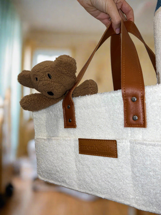 Pocket Teddy Tote Caddy (Brown Leather)