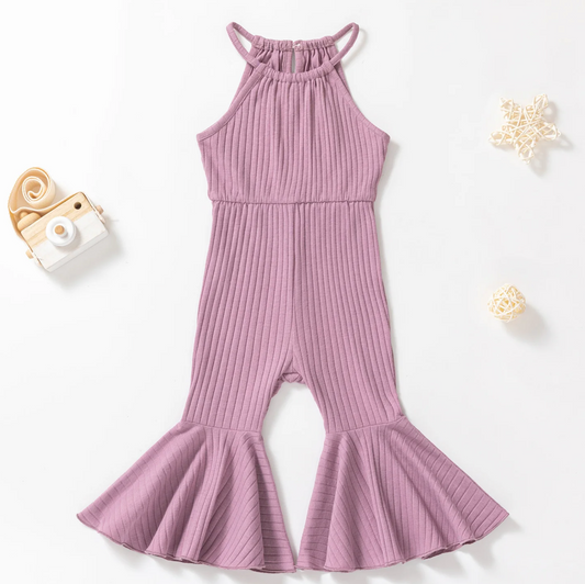 purple flare baby bodysuit