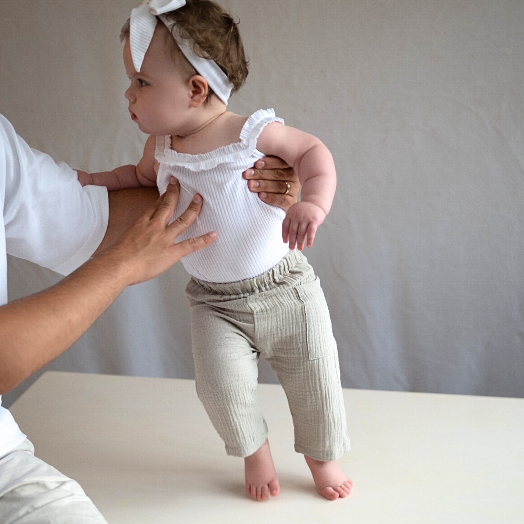 Beige Muslin Pant - imonlylittle