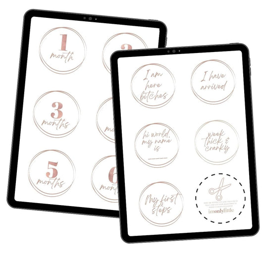 FREE Milestone Cards - imonlylittle