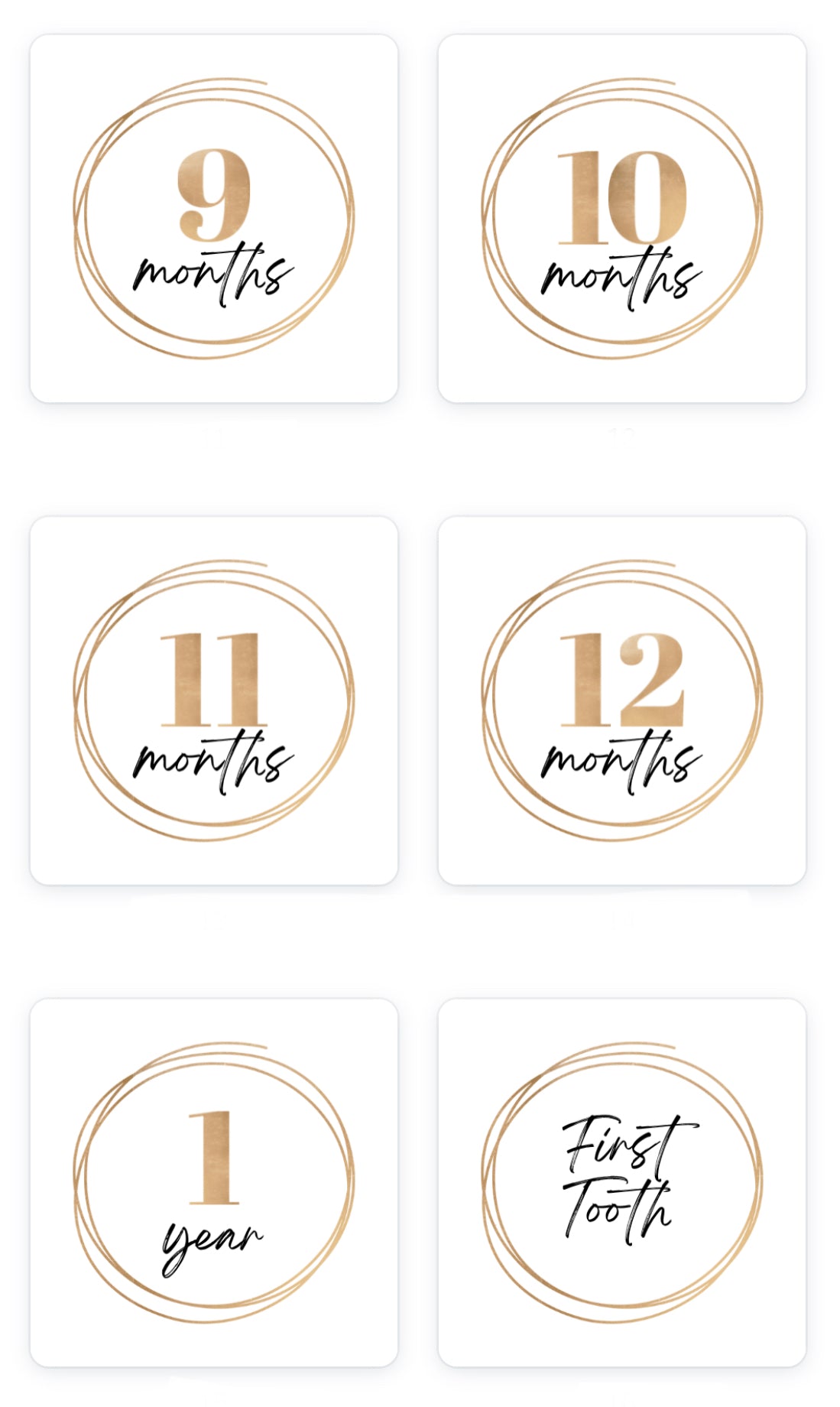 FREE Milestone Cards - imonlylittle