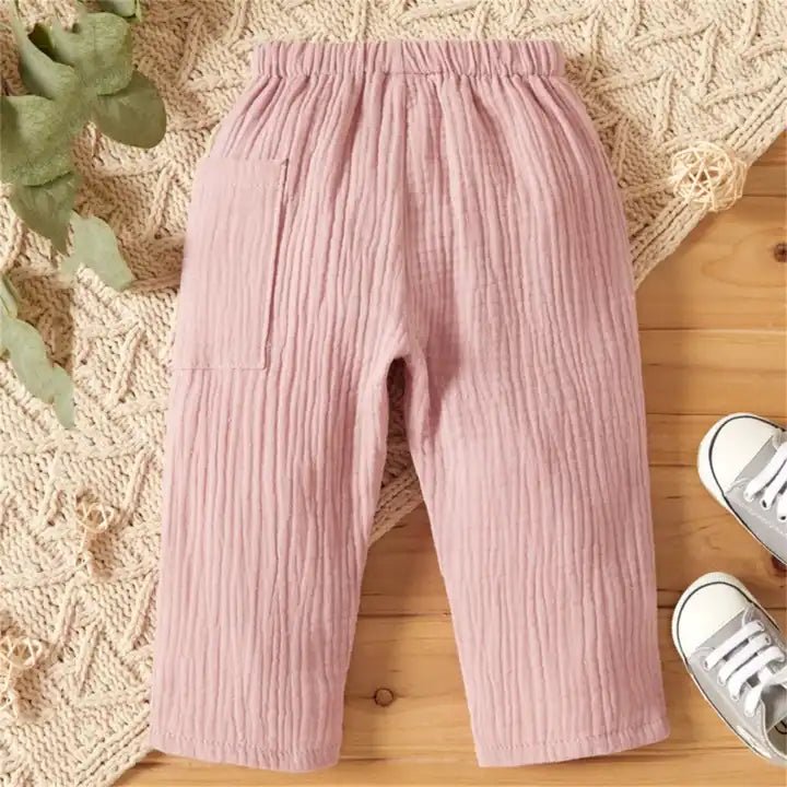 Pink Muslin Pant - imonlylittle