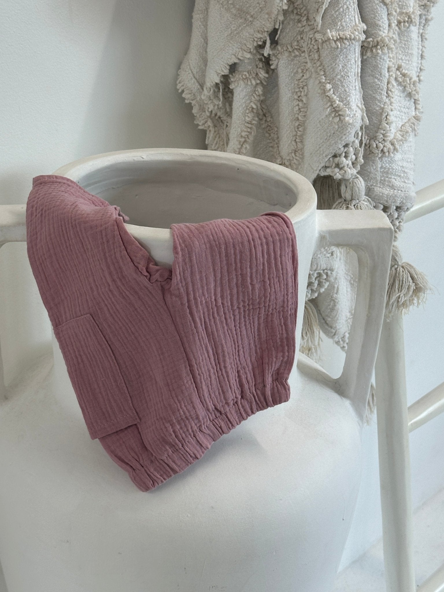 Pink Muslin Pant - imonlylittle