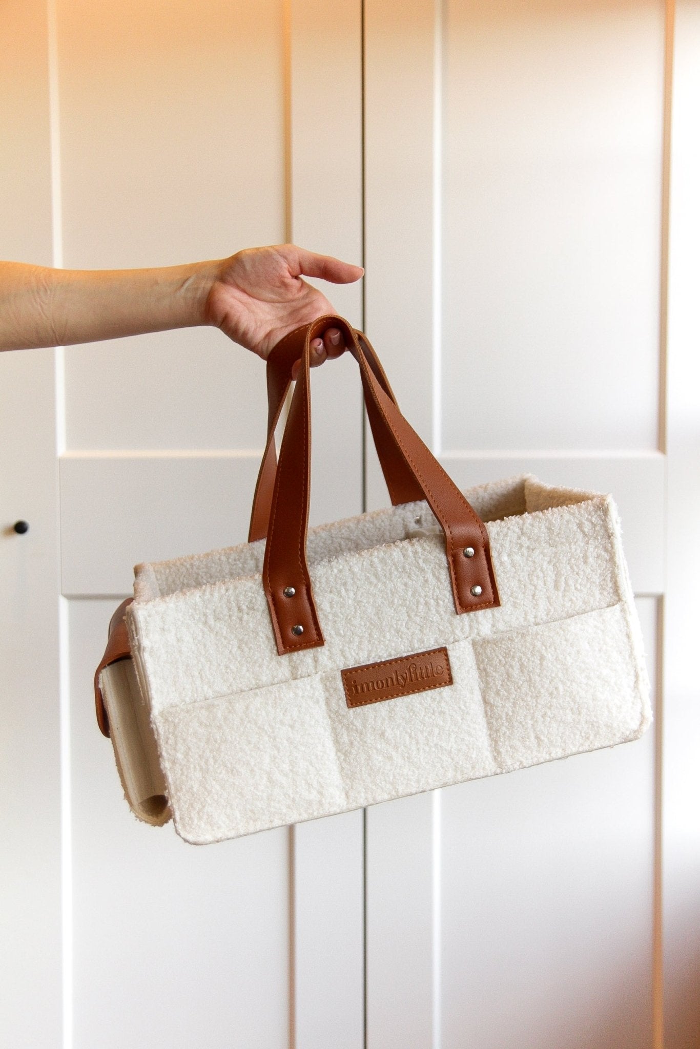 Pocketed Caddy (Brown Leather) - imonlylittle